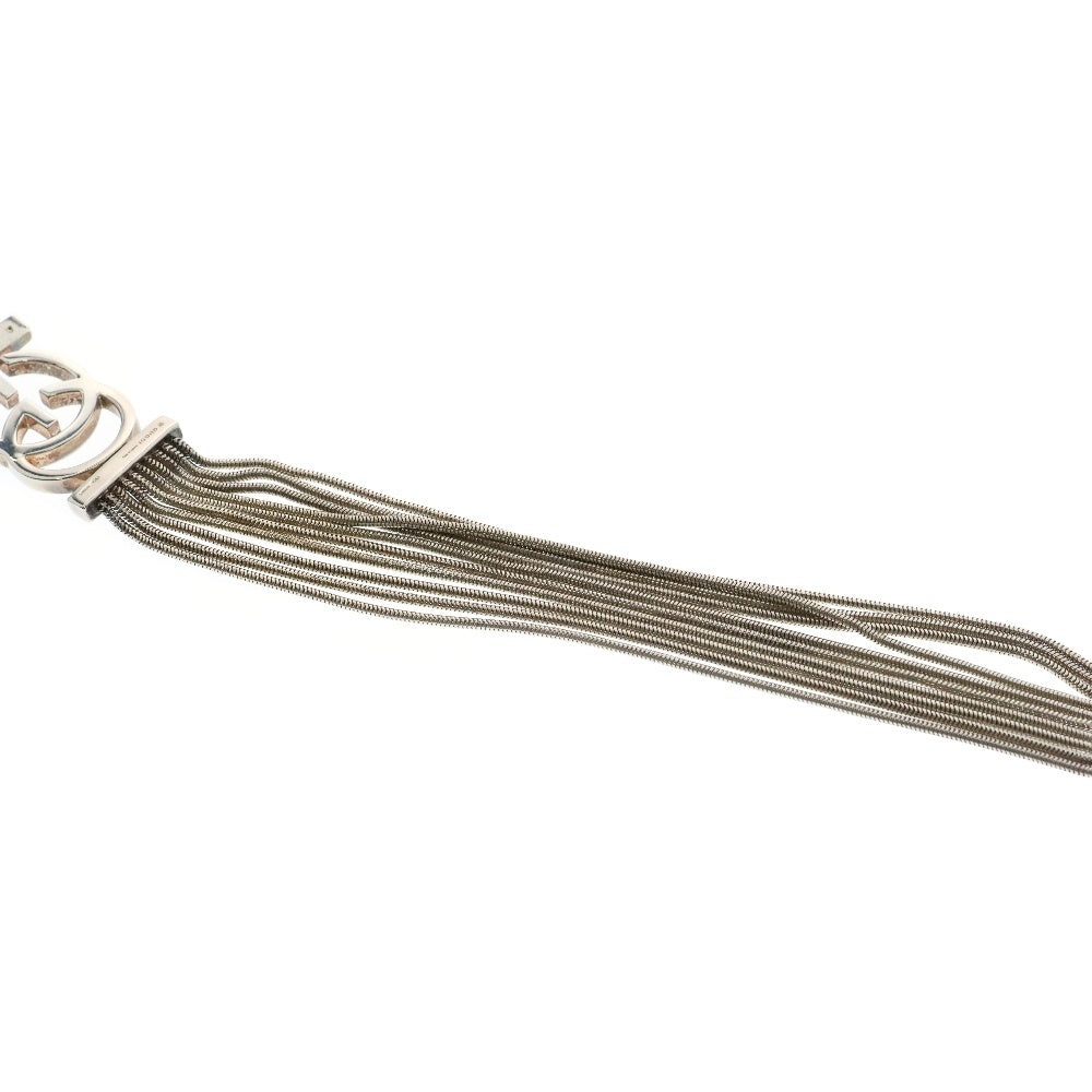 GUCCI(グッチ) インターロッキング ブレスレット 10連 スネークチェーン シルバー アクセサリー レディース