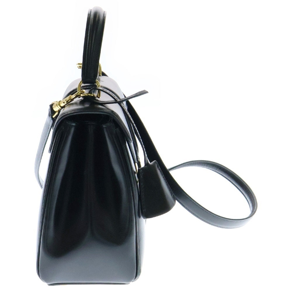 CELINE(セリーヌ) 16セーズ スモール 2WAYバッグ ショルダーバッグ ハンドバッグ ブラック レザー ゴールド金具 44425