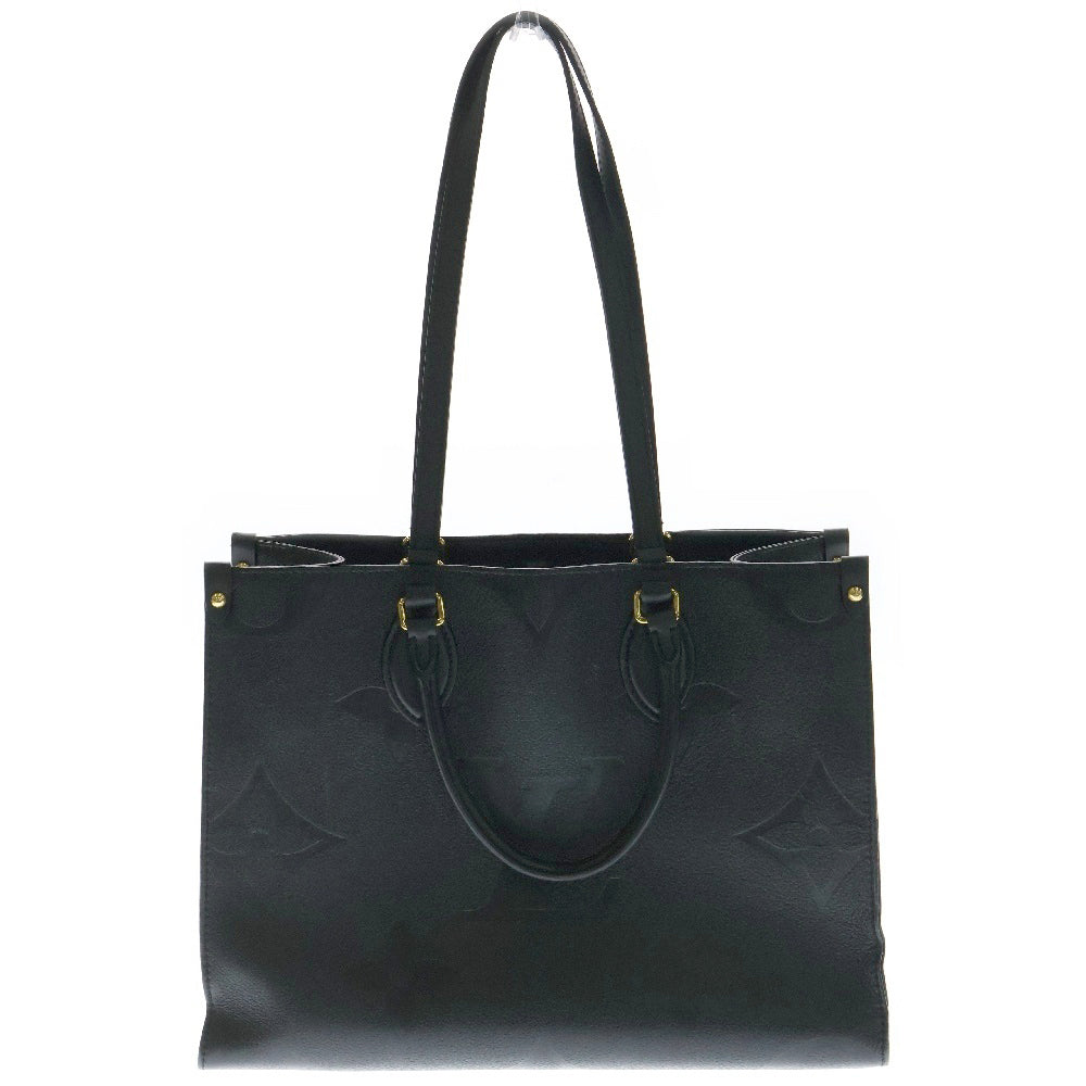 LOUIS VUITTON(ルイヴィトン) モノグラムアンプラント オンザゴーMM レザートートバッグ ハンドバッグ ブラック M45595
