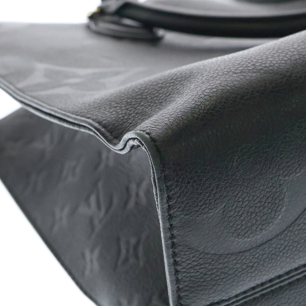LOUIS VUITTON(ルイヴィトン) モノグラムアンプラント オンザゴーMM レザートートバッグ ハンドバッグ ブラック M45595