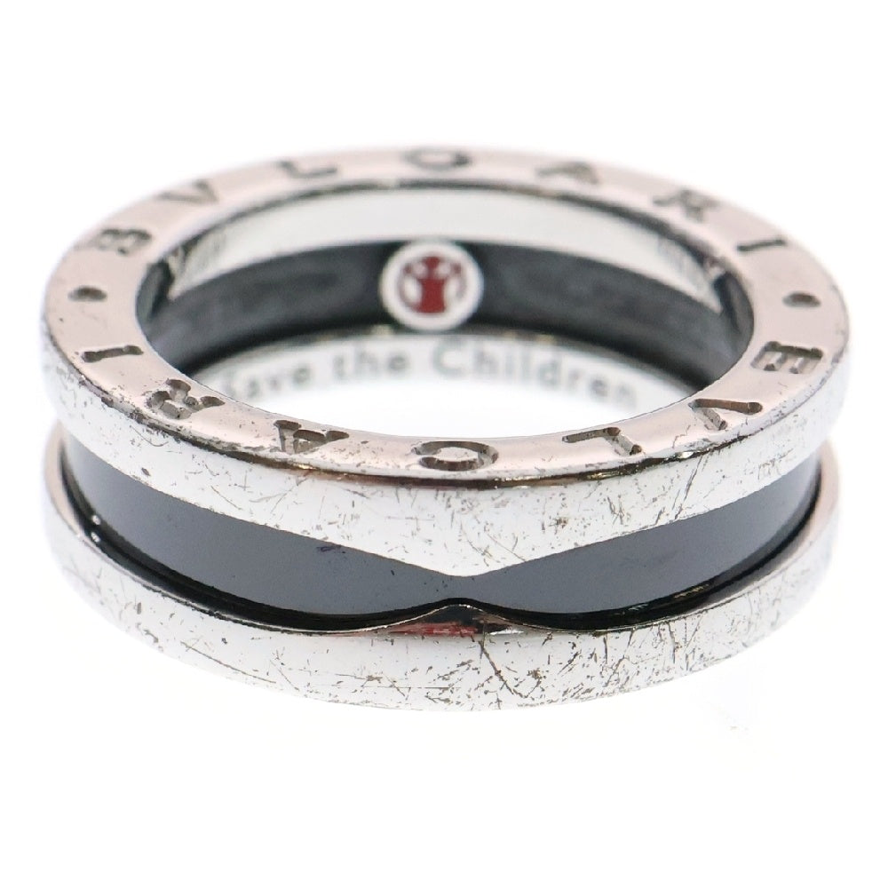 BVLGARI(ブルガリ) ビーゼロワン セーブザチルドレン リング SV925 シルバー セラミック 指輪