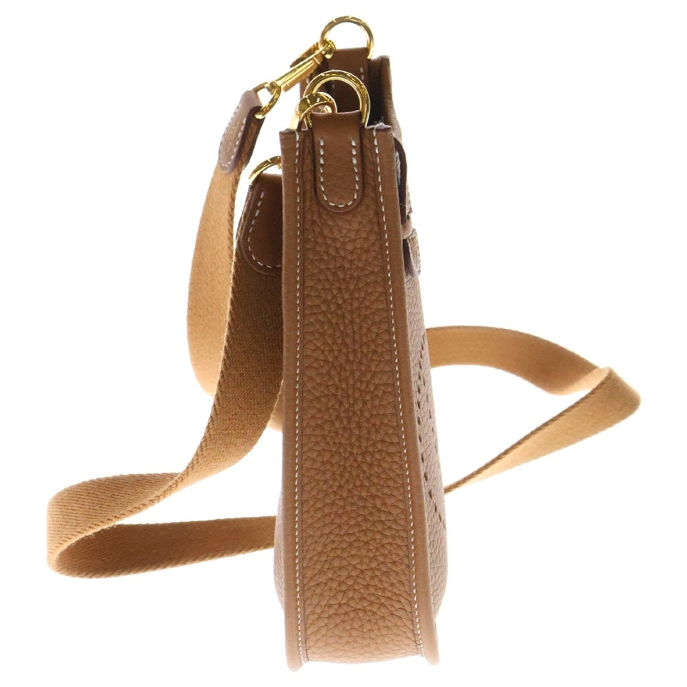 HERMES(エルメス) エブリンTPM トゴ ショルダーバッグ ミニバッグ ブラウン ゴールド ゴールド金具 W刻印