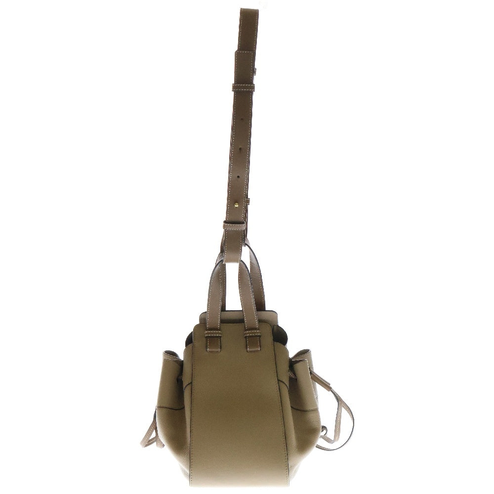 LOEWE(ロエベ) ハンモック スモール 2wayバッグ ベージュ×ブラウン レザー ハンドバッグ