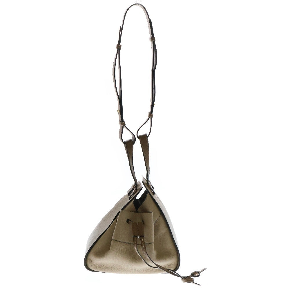 LOEWE(ロエベ) ハンモック スモール 2wayバッグ ベージュ×ブラウン レザー ハンドバッグ