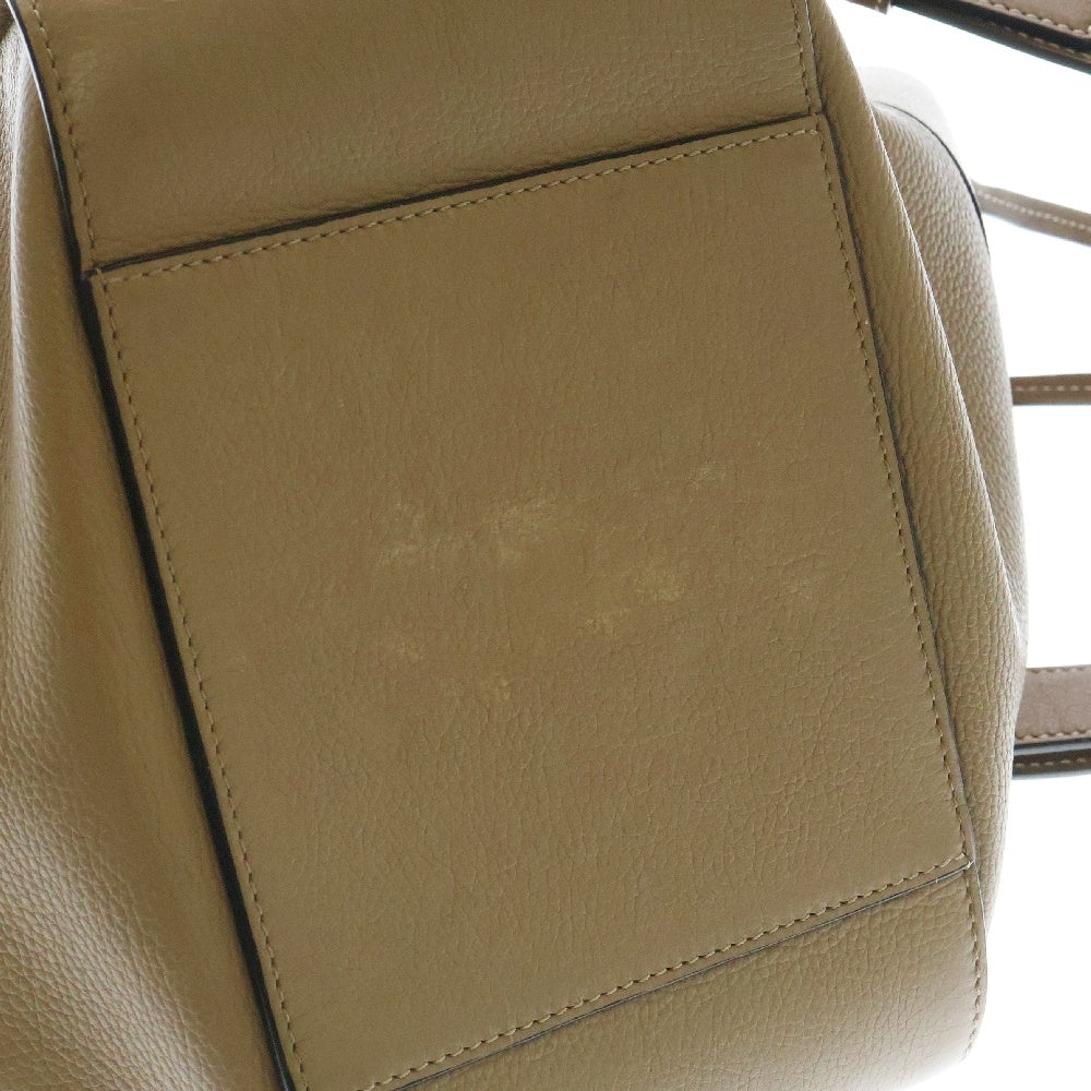 LOEWE(ロエベ) ハンモック スモール 2wayバッグ ベージュ×ブラウン レザー ハンドバッグ