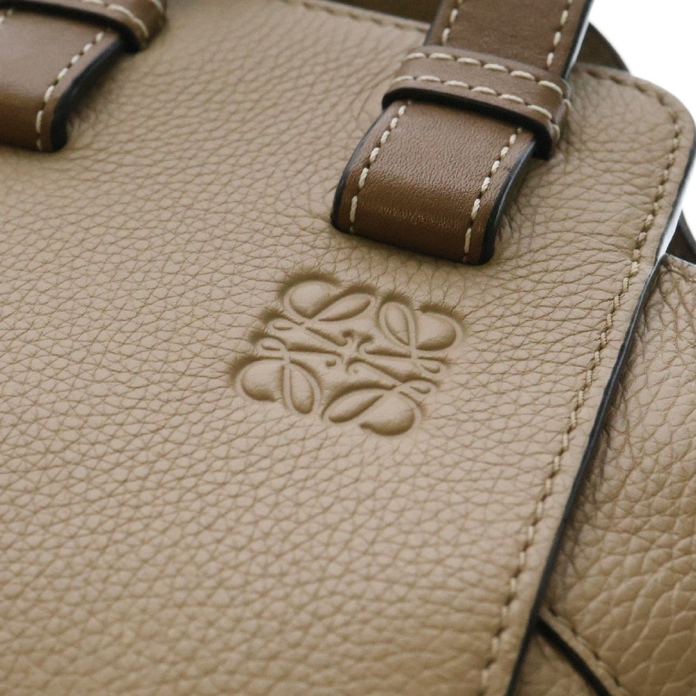 LOEWE(ロエベ) ハンモック スモール 2wayバッグ ベージュ×ブラウン レザー ハンドバッグ