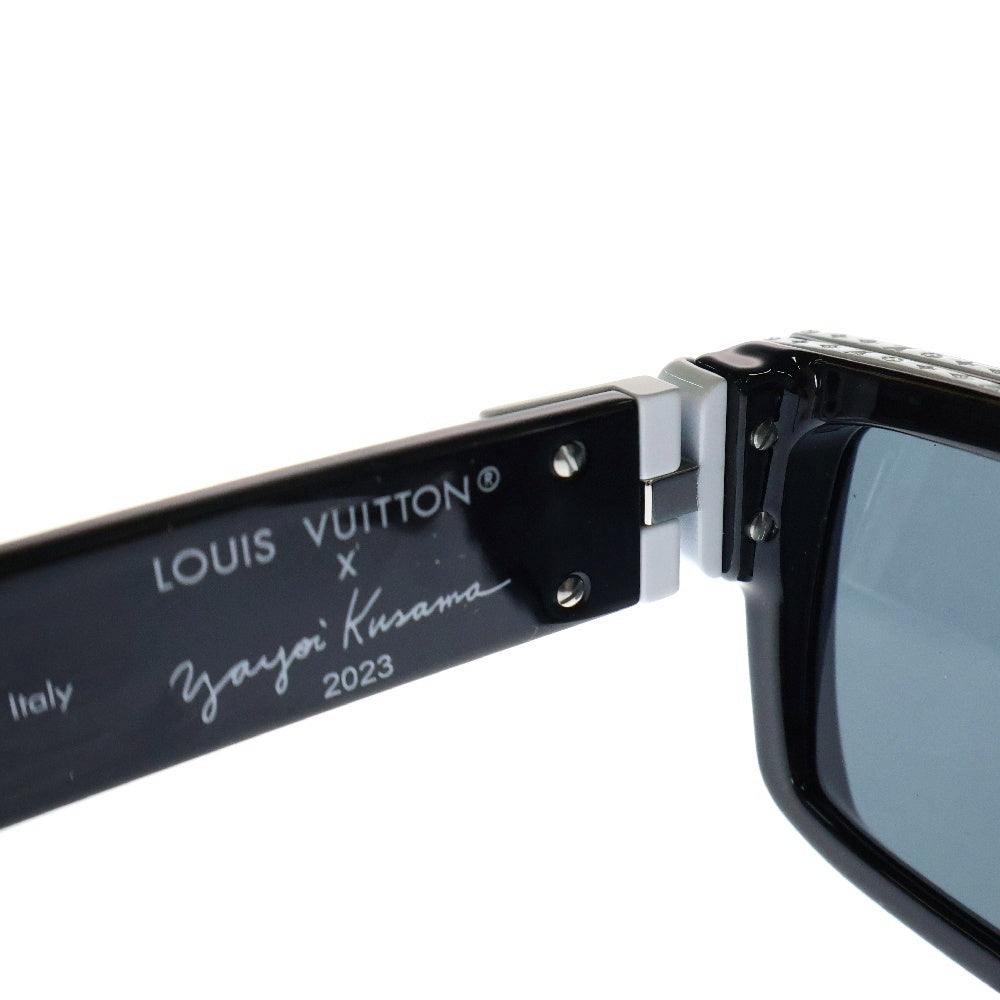 LOUIS VUITTON(ルイヴィトン) LV×YK ミリオネア 草間彌生コラボ ドット スクエアサングラス 黒 58□17 145 Z1904E