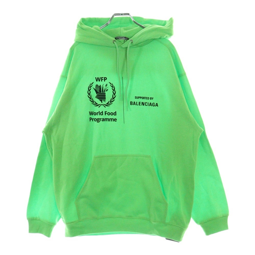 BALENCIAGA(バレンシアガ) WFP 2020 フーディ パーカー ライトグリーン コットン S 600583