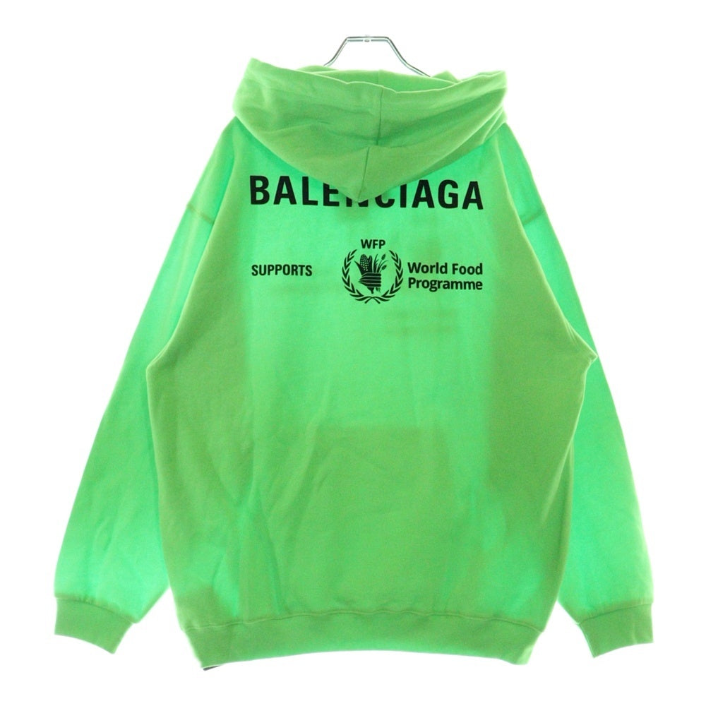 BALENCIAGA(バレンシアガ) WFP 2020 フーディ パーカー ライトグリーン コットン S 600583