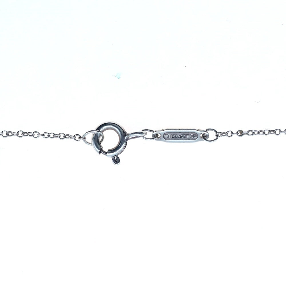 TIFFANY&Co(ティファニー) リターントゥティファニー 1pダイヤ ダブル ハートタグ ネックレス ブルー SV925 5.9g シルバー