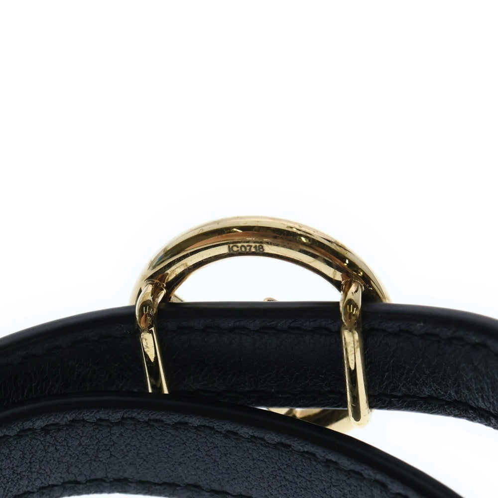 FENDI(フェンディ) Fロゴ エフイズ ブレスレット ブラック×ゴールド アクセサリー