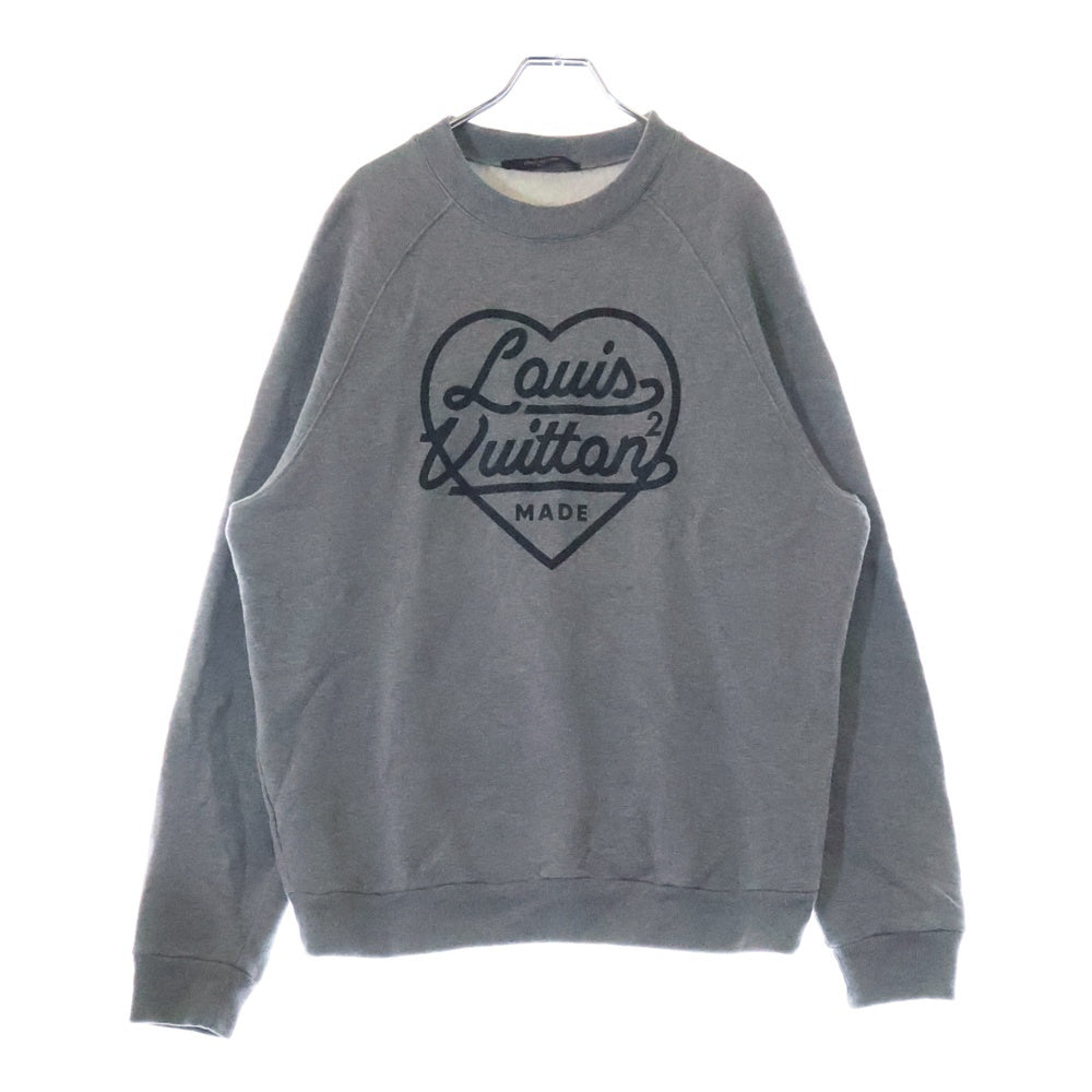 LOUIS VUITTON(ルイヴィトン) 22SS ×NIGO LV MADE ニゴ クルーネックスウェットトレーナー グレー HMY02WUYR