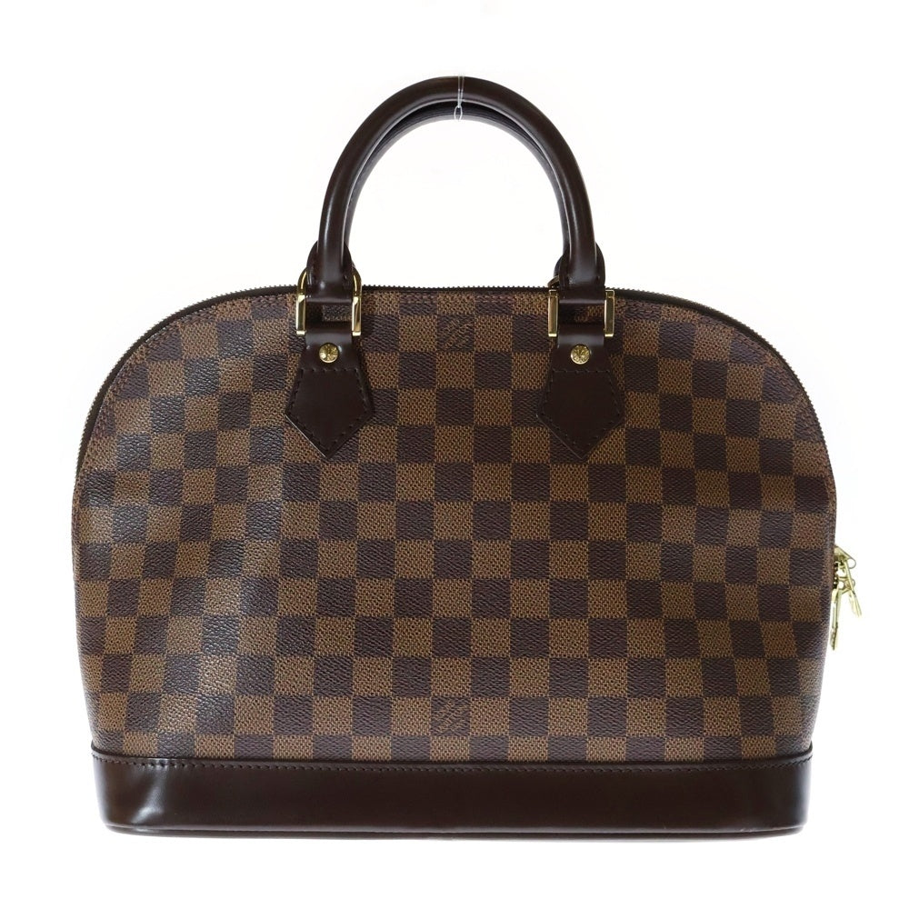 LOUIS VUITTON(ルイヴィトン) ダミエ アルマPM PVC×レザー ハンドバッグ ブラウン N51131