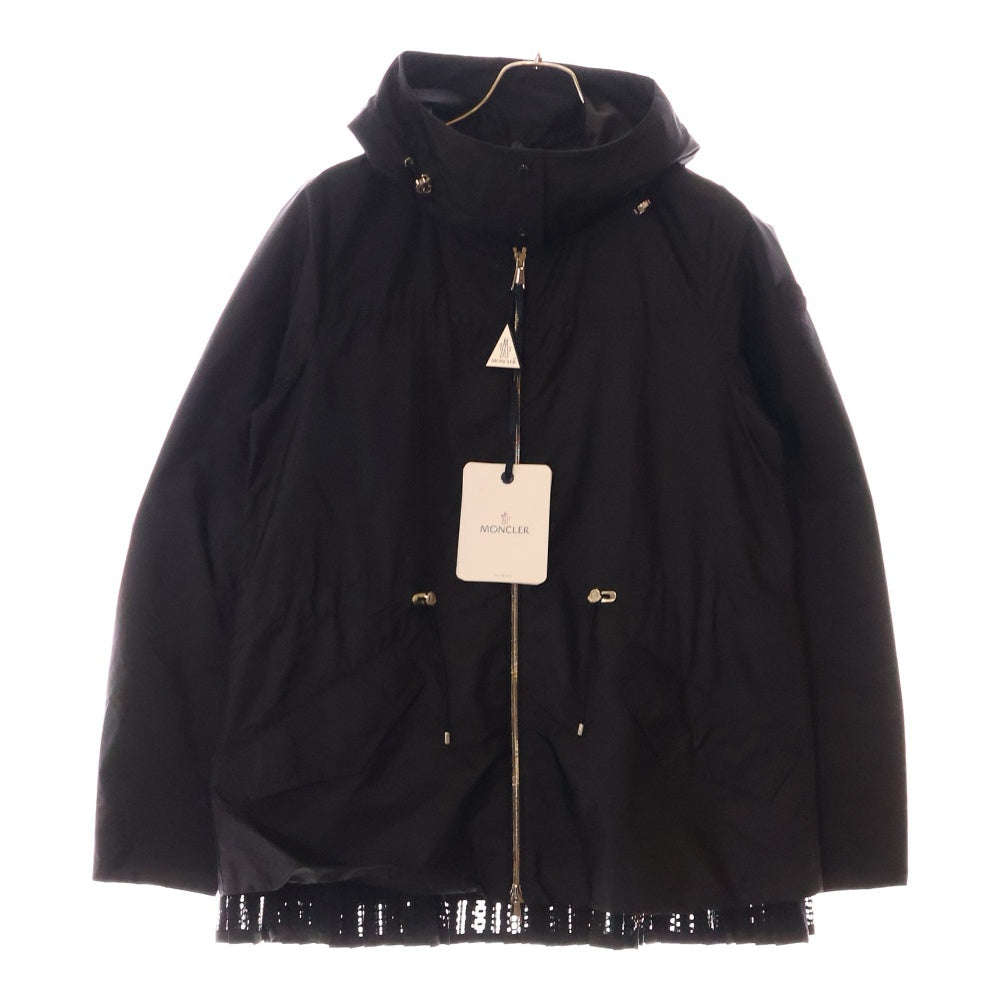 MONCLER(モンクレール) BABBA ロータス ナイロンジャケット ショートコート パーカー ブラック ナイロン 46126.85 54155/999
