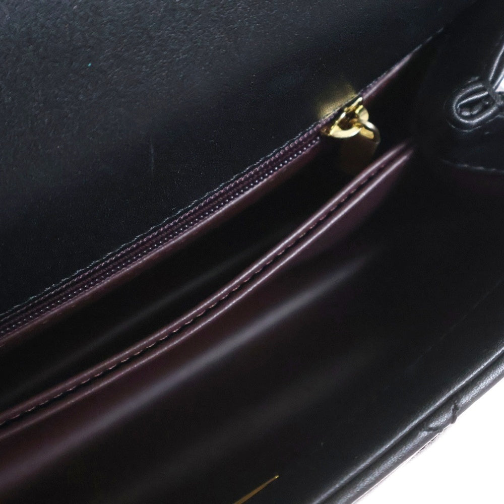 CHANEL(シャネル) マトラッセ トップハンドル チェーン 2WAY ハンドバッグ ショルダーバッグ ラムスキン ゴールド金具 ブラック レザー