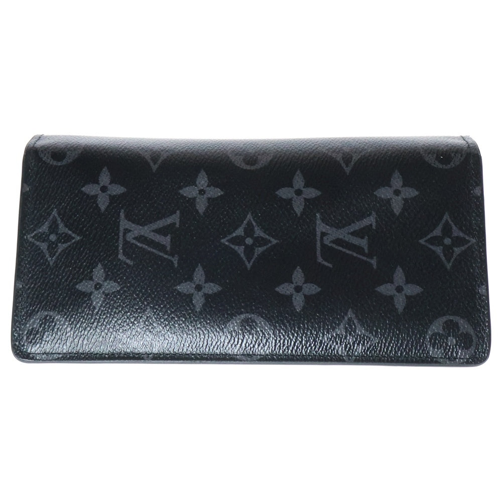 LOUIS VUITTON(ルイヴィトン) モノグラムエクリプス ポルトフォイユブラザ 二つ折り財布 長財布 ロングウォレット カードケース ブラック レザー M61697