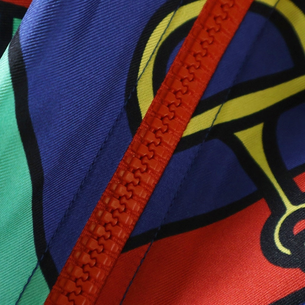 GUCCI(グッチ) 24SS ホースビットプリント ベルト付 シェリーラインスリーブハイネックブルゾン ナイロンジャケット マルチ レディース 743005 XJFJF 4034