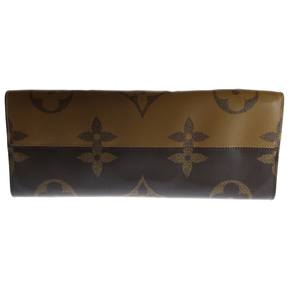 LOUIS VUITTON(ルイヴィトン) モノグラム ジャイアント オンザゴーGM トートバッグ ハンドバッグ ブラウン ゴールド金具 PVC M45320