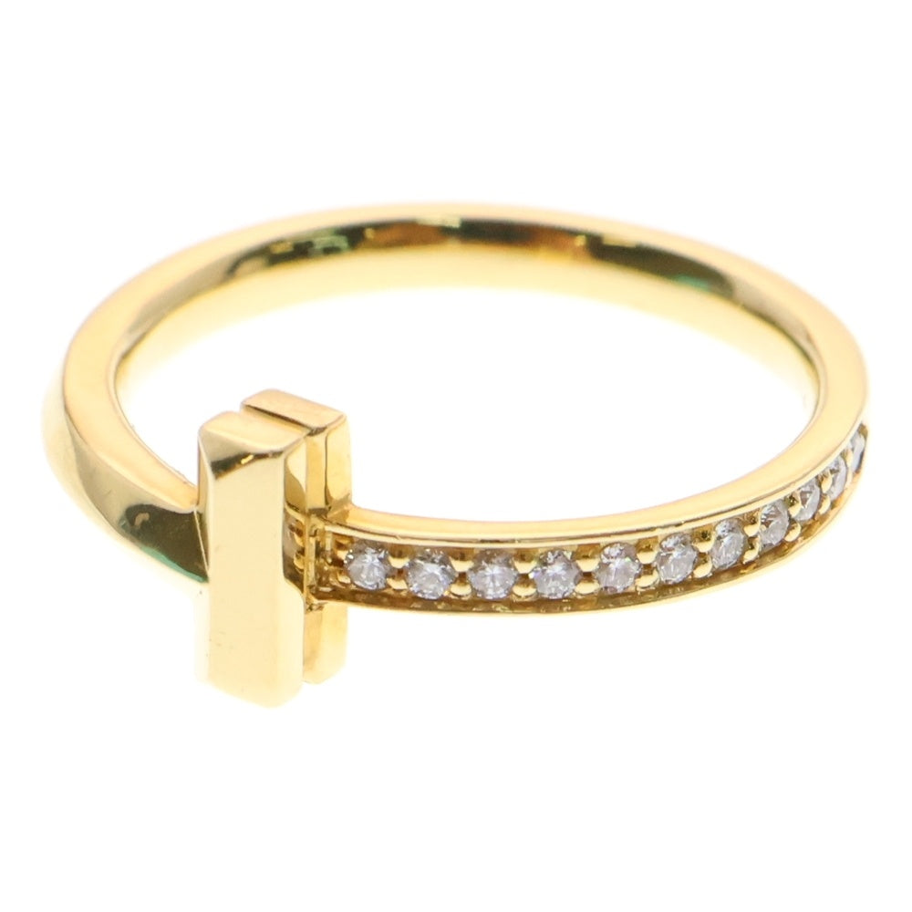 TIFFANY&Co(ティファニー) Tワン ナロー ダイヤリング Au750 K18 YG イエローゴールド 指輪 ジュエリー