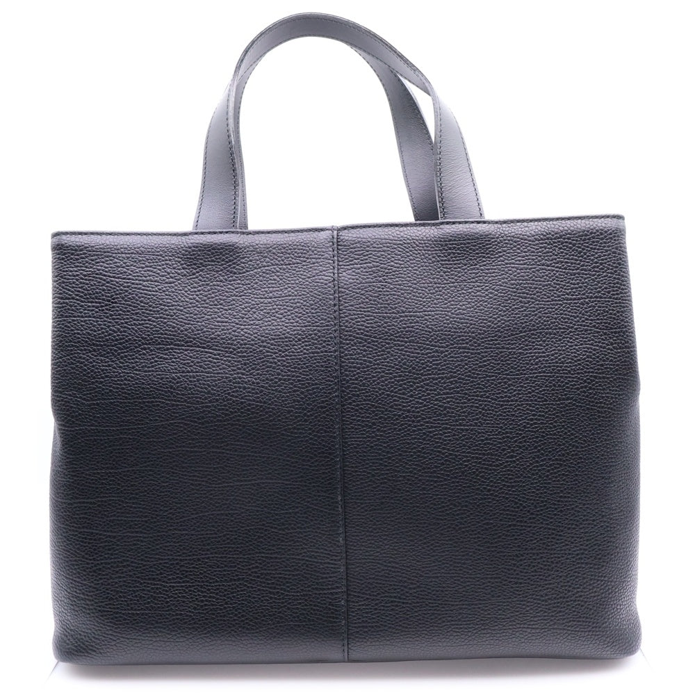 BURBERRY(バーバリー) ノバチェック レザー ハンド トートバッグ ゴールド金具 ブラック