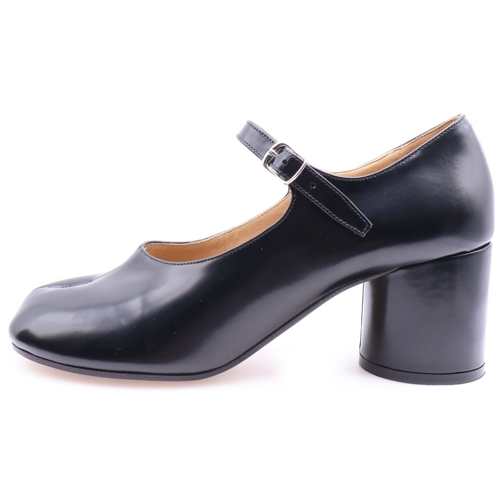 Maison Margiela 1(メゾンマルジェラ) TABI タビ ストップ付ヒールパンプス レザーシューズ ブラック レディース S58WL0217