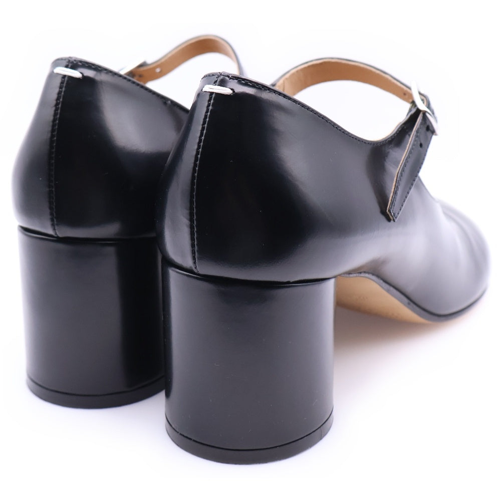 Maison Margiela 1(メゾンマルジェラ) TABI タビ ストップ付ヒールパンプス レザーシューズ ブラック レディース S58WL0217