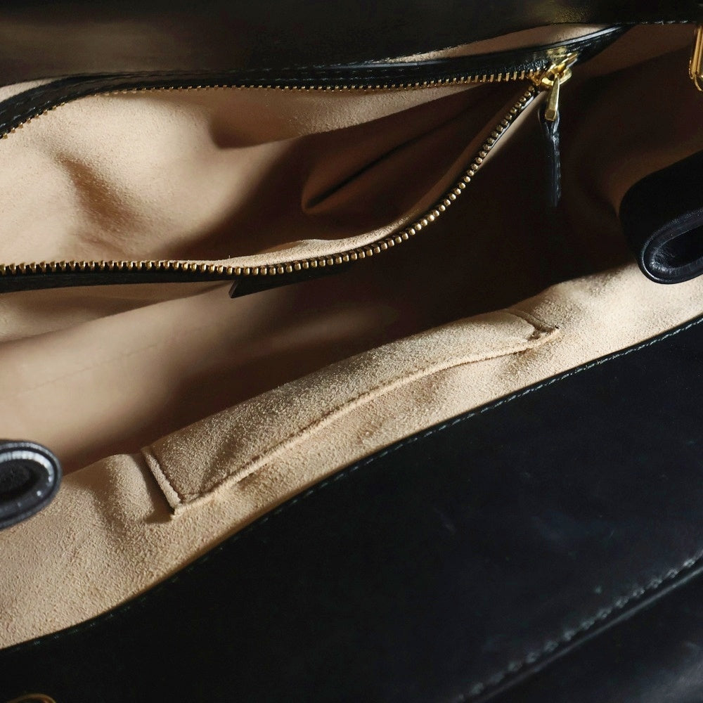 GUCCI(グッチ) バンブー ニムフェア 2WAYバッグ ショルダーバッグ ハンドバッグ ブラック レザー 453767