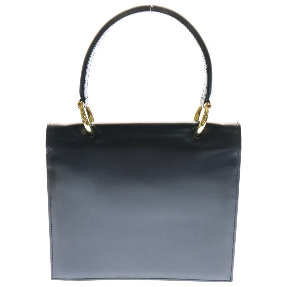 CELINE(セリーヌ) ガンチーニ ハンドバッグ ミニバッグ レザー ブラック ゴールド金具