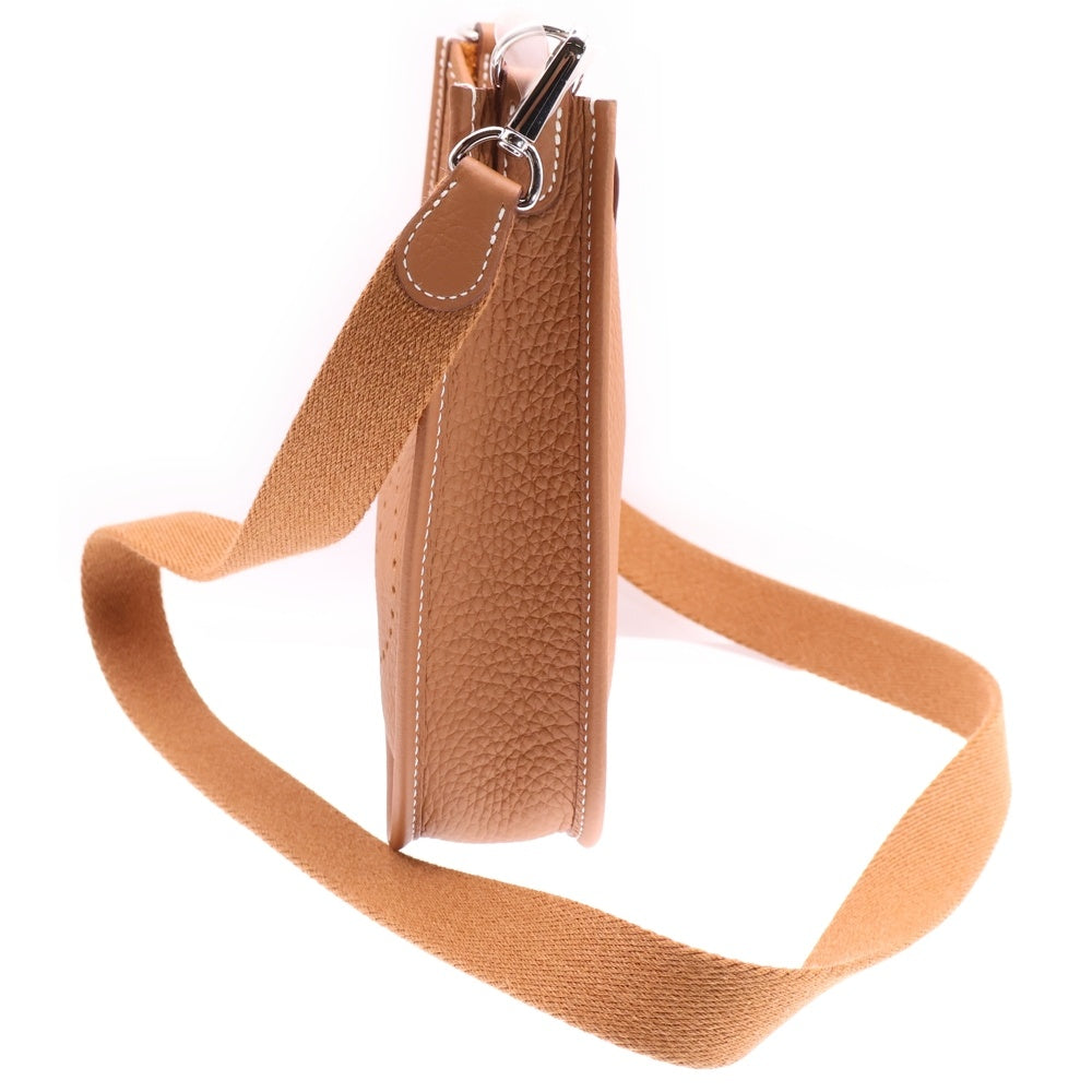 HERMES(エルメス) エブリンTPM ミニ トリヨンクレマンス ゴールド ブラウン シルバー金具 W刻印 ショルダーバッグ