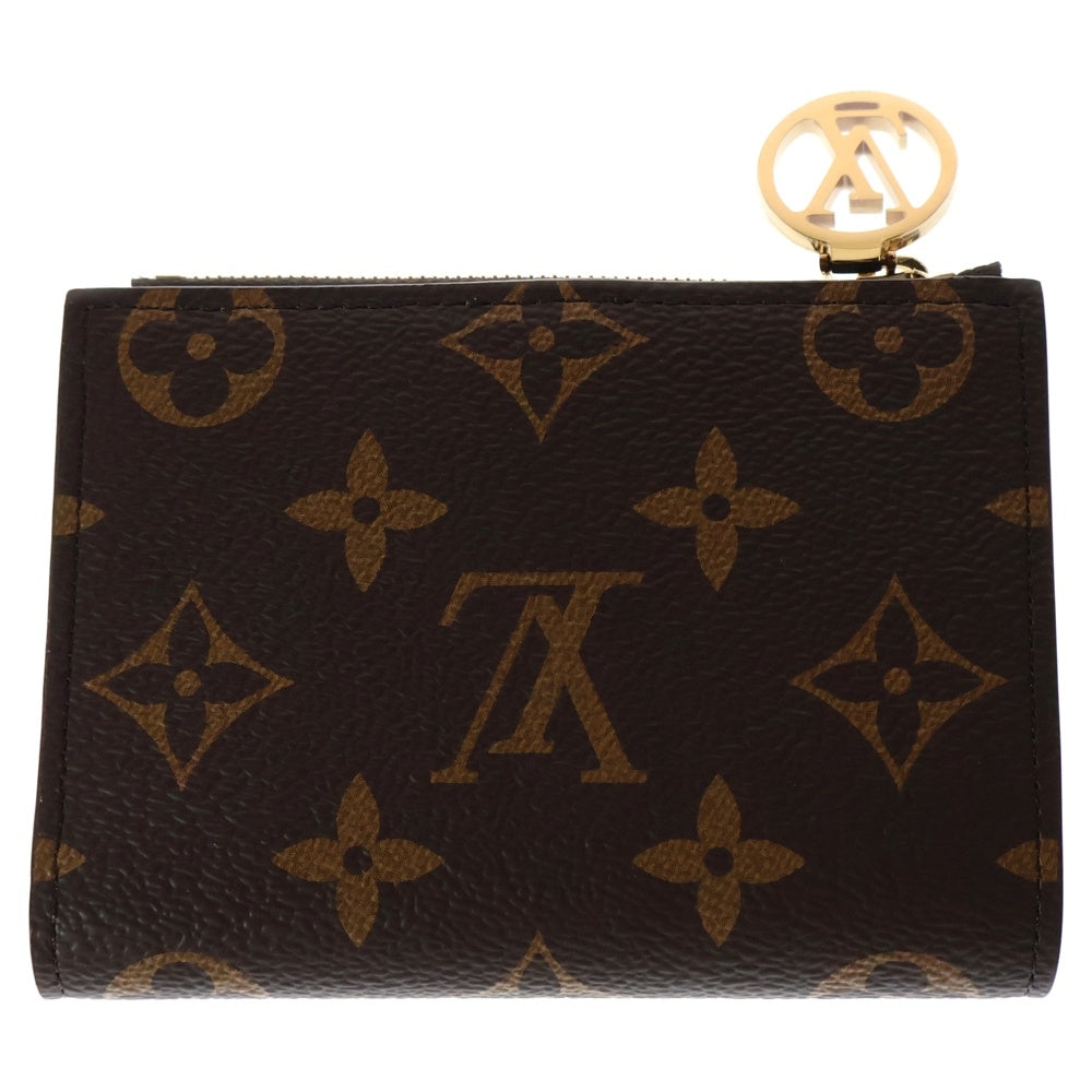 LOUIS VUITTON(ルイヴィトン) ポルトフォイユ リサ チェリー プリント モノグラム PVC レザー コンパクトウォレット 二つ折り財布 ゴールド金具 ブラウン M13420