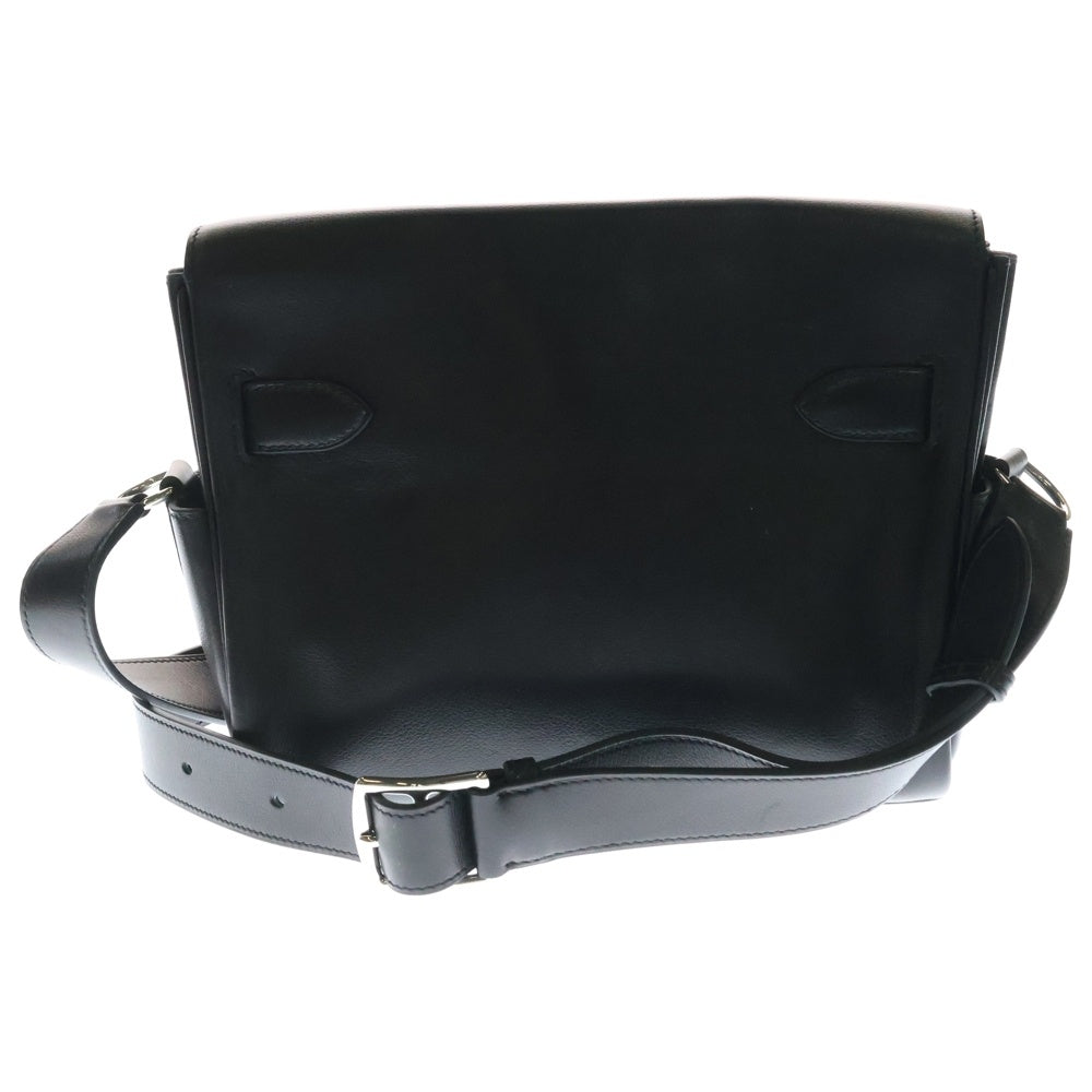 HERMES(エルメス) メッセンジャーケリーPM エヴァーグレイン レザーショルダーバッグ ブラック レディース B刻印