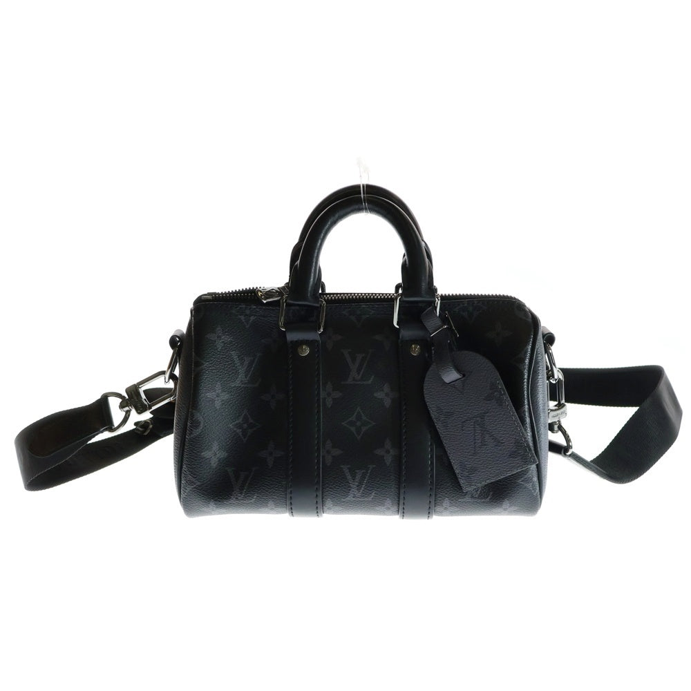LOUIS VUITTON(ルイヴィトン) キーポル バンドリエール25 モノグラムエクリプス PVC レザー 2WAY ハンド ショルダーバッグ シルバー金具 ブラック M46271 RFID
