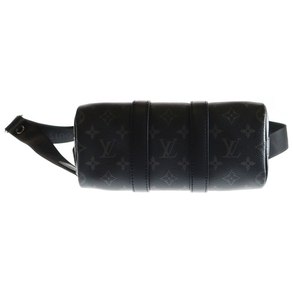 LOUIS VUITTON(ルイヴィトン) キーポル バンドリエール25 モノグラムエクリプス PVC レザー 2WAY ハンド ショルダーバッグ シルバー金具 ブラック M46271 RFID