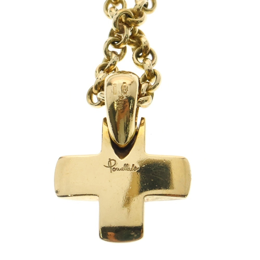 Pomellato(ポメラート) クロス チェーン ネックレス 18Kt YG イエローゴールド ジュエリー アクセサリー