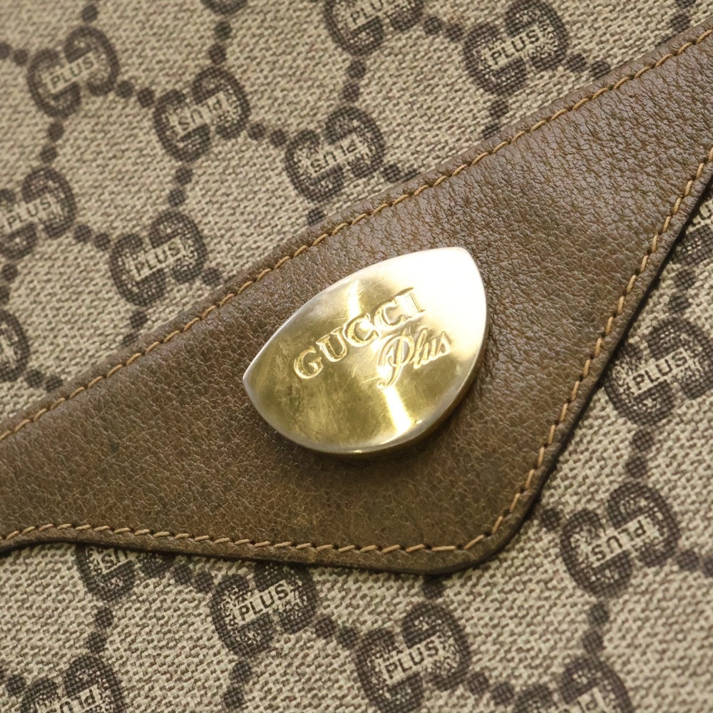 GUCCI(グッチ) オールドグッチ シェリーライン トートバッグ ハンドバッグ ベージュ×ブラウン ゴールド金具 キャンバス