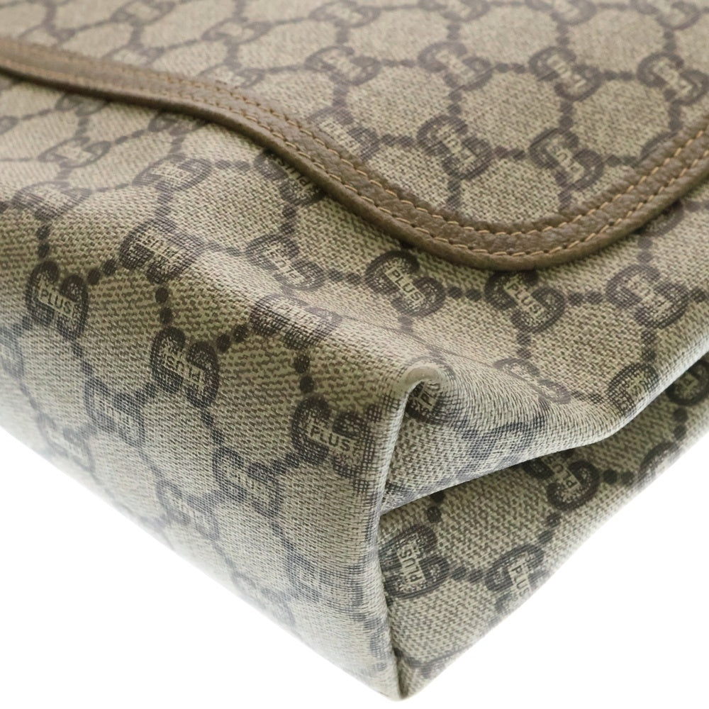 GUCCI(グッチ) オールドグッチ シェリーライン トートバッグ ハンドバッグ ベージュ×ブラウン ゴールド金具 キャンバス