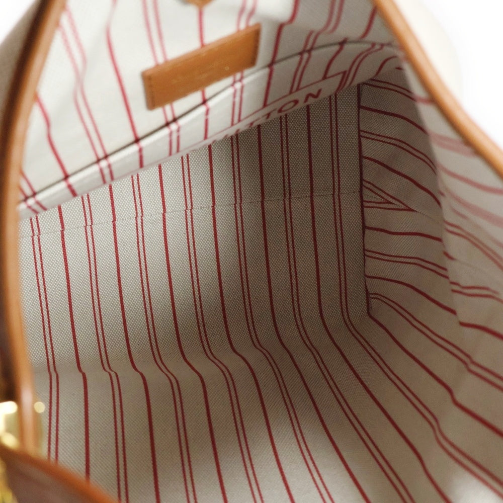 LOUIS VUITTON(ルイヴィトン) ロウキー・ホーボーPM コットン×カウハイドレザー エクリュ・コニャック RFID M25468