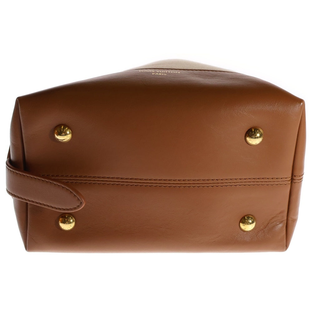 LOUIS VUITTON(ルイヴィトン) ロウキー・ホーボーPM コットン×カウハイドレザー エクリュ・コニャック RFID M25468 レディース