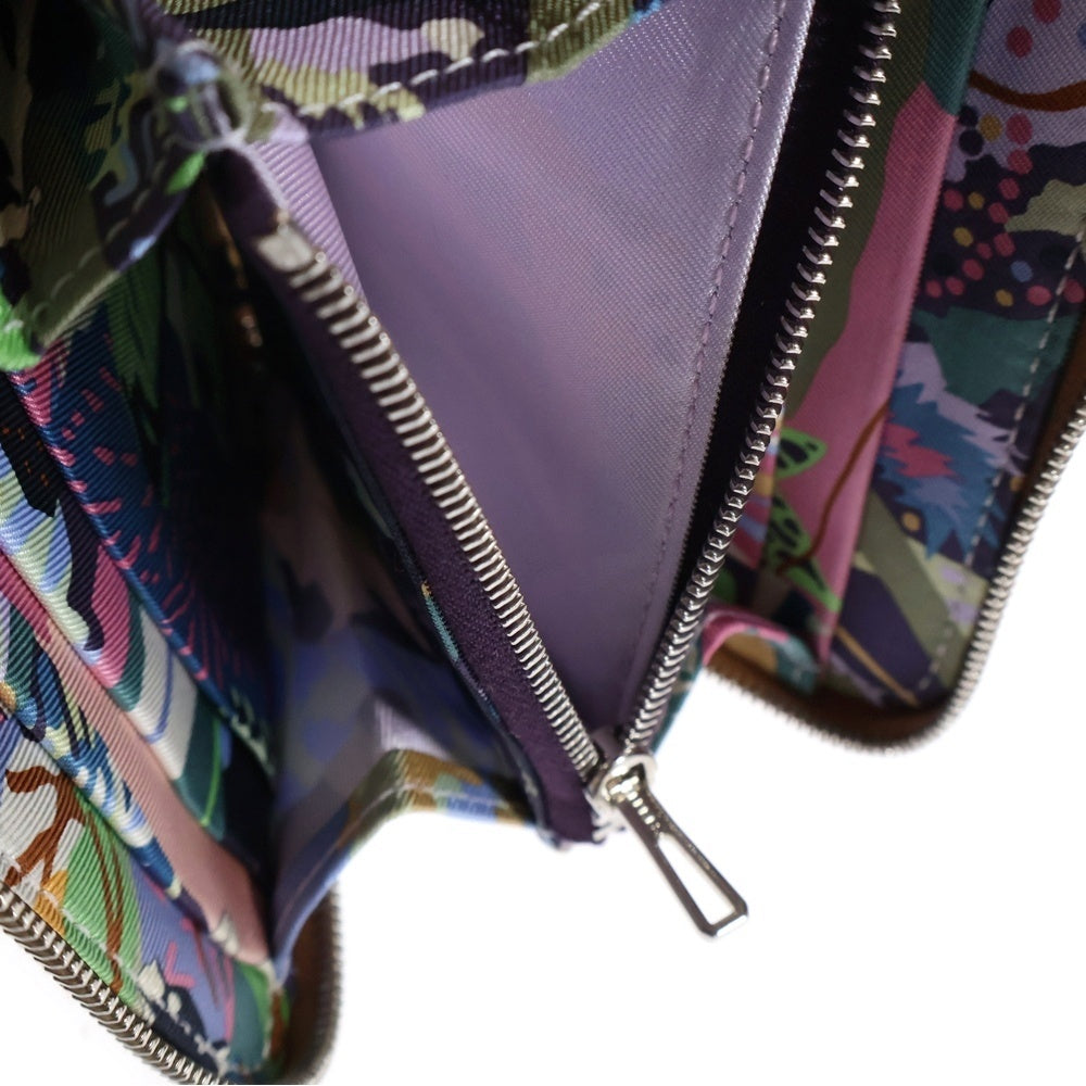 HERMES(エルメス) アザップコンパクト シルクイン 財布 コインケース ウォレット ブラウン 白ステッチ レザー シルバー金具 Z刻印