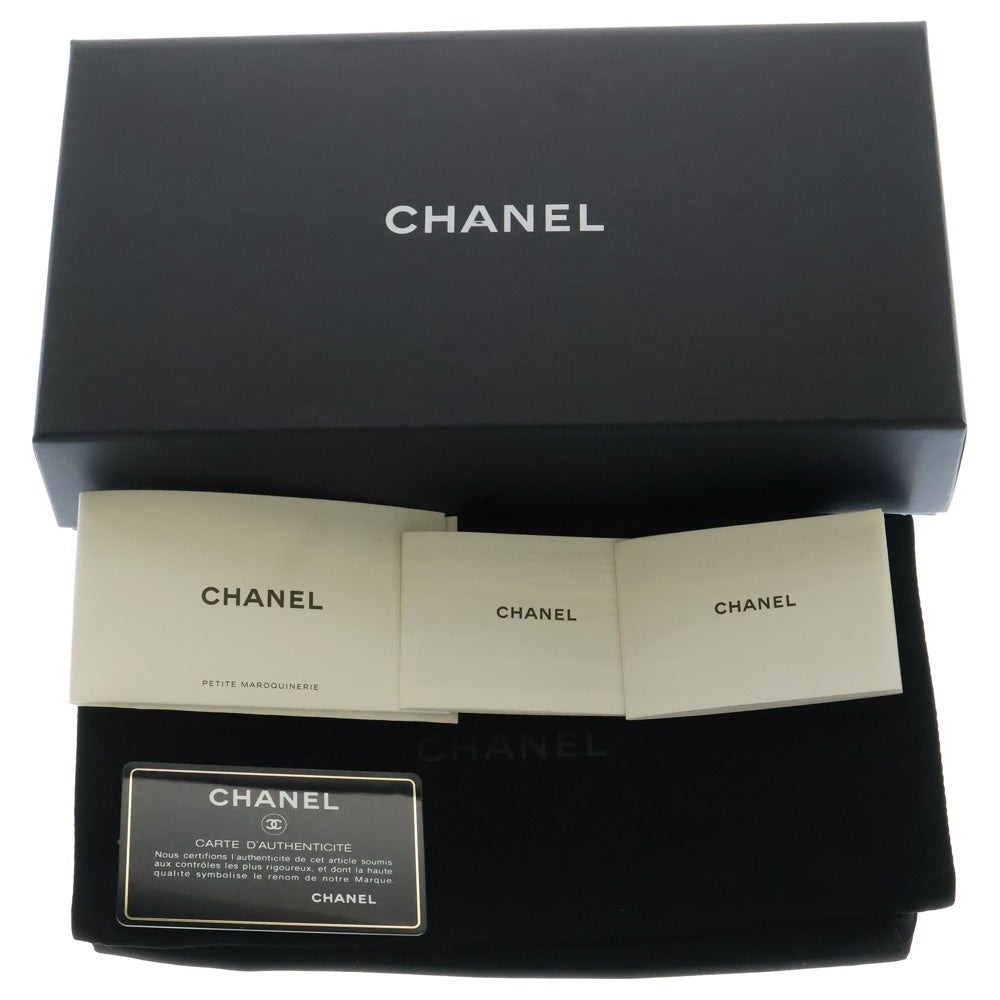 CHANEL(シャネル) マトラッセ 長財布 ロングウォレット カードケース ブラック ゴールド金具 カーフスキン AP0955