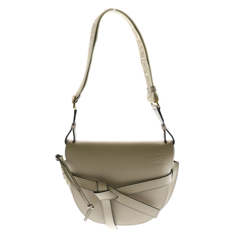 LOEWE(ロエベ) ゲートデュアルスモール ショルダーバッグ グレージュ ソフトカーフ