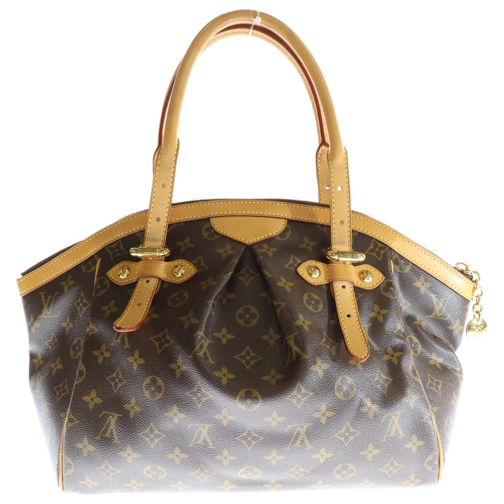 LOUIS VUITTON(ルイヴィトン) モノグラム ティボリPM ブラウン PVCレザー ハンドバッグ M40143