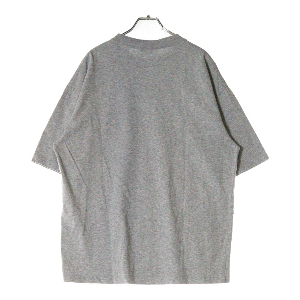 BALENCIAGA(バレンシアガ) 21AW エンブレム ロゴ刺繍 半袖Tシャツ カットソー グレー 612966 TLV61