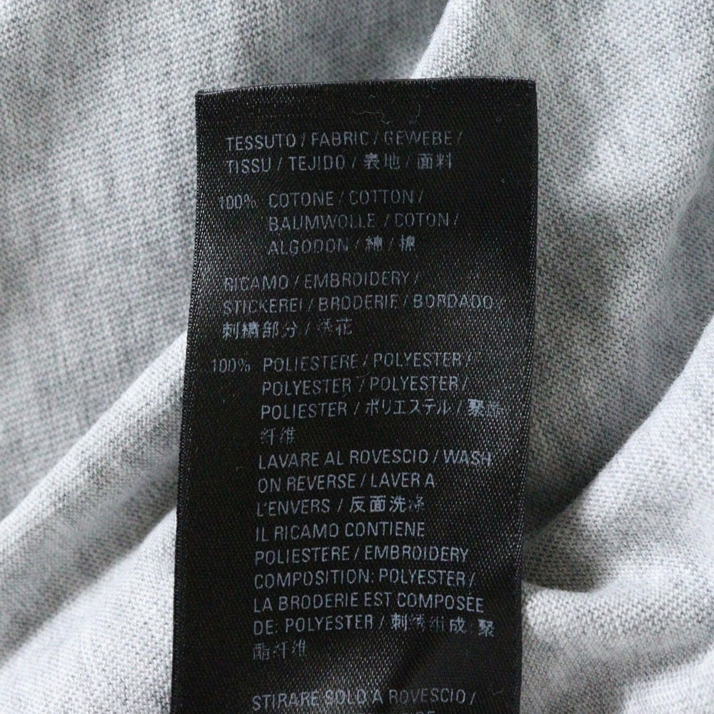 BALENCIAGA(バレンシアガ) 21AW エンブレム ロゴ刺繍 半袖Tシャツ カットソー グレー 612966 TLV61