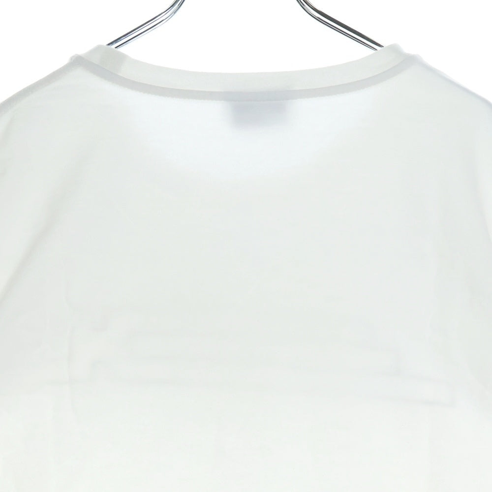 HERMES(エルメス) Hロゴ ステッチ デザイン クルーネック ロングスリーブ 長袖 Tシャツ カットソー ホワイト