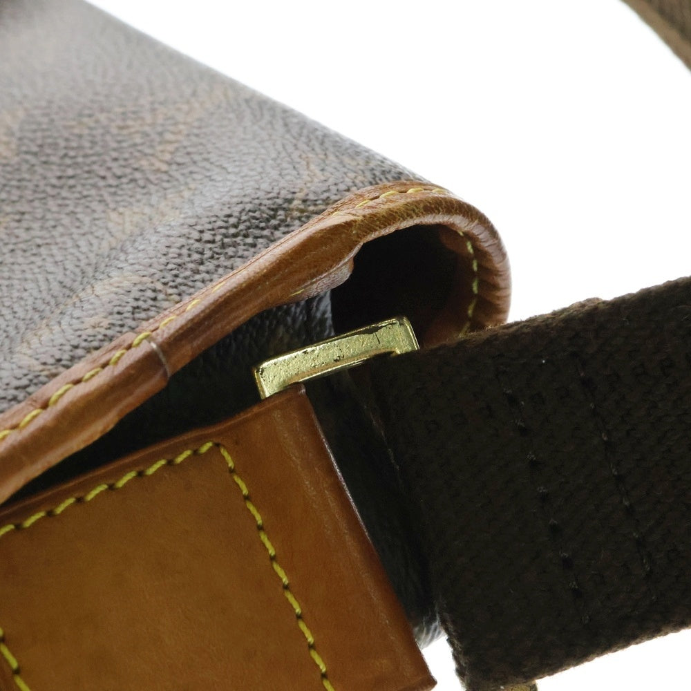 LOUIS VUITTON(ルイヴィトン) モノグラム メッセンジャー ボスフォール GM ショルダーバッグ メッセンジャーバッグ ブラウン ゴールド金具 レザー×PVC M40105