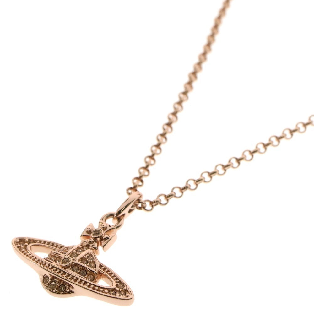 Vivienne Westwood(ヴィヴィアンウエストウッド) オーブ モチーフ ネックレス ペンダント ストーン ピンクゴールド GP