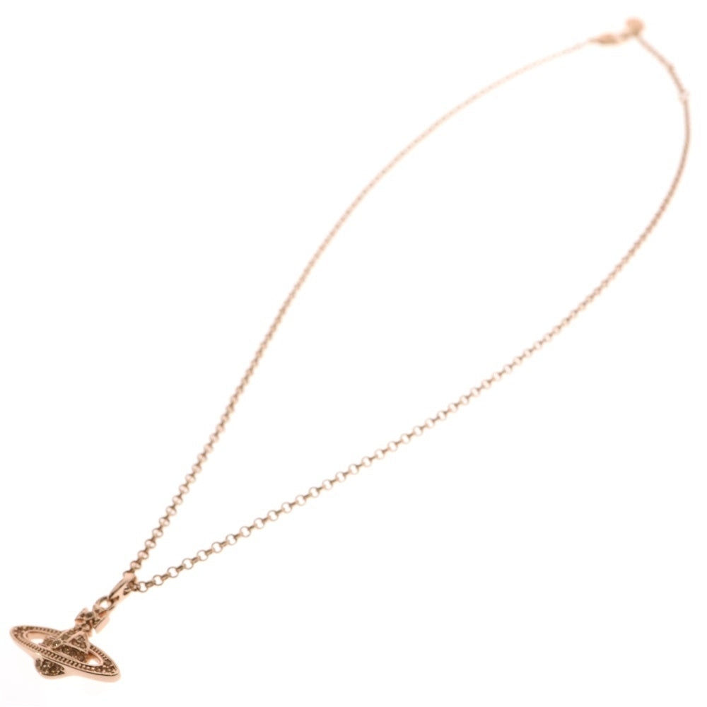 Vivienne Westwood(ヴィヴィアンウエストウッド) オーブ モチーフ ネックレス ペンダント ストーン ピンクゴールド GP