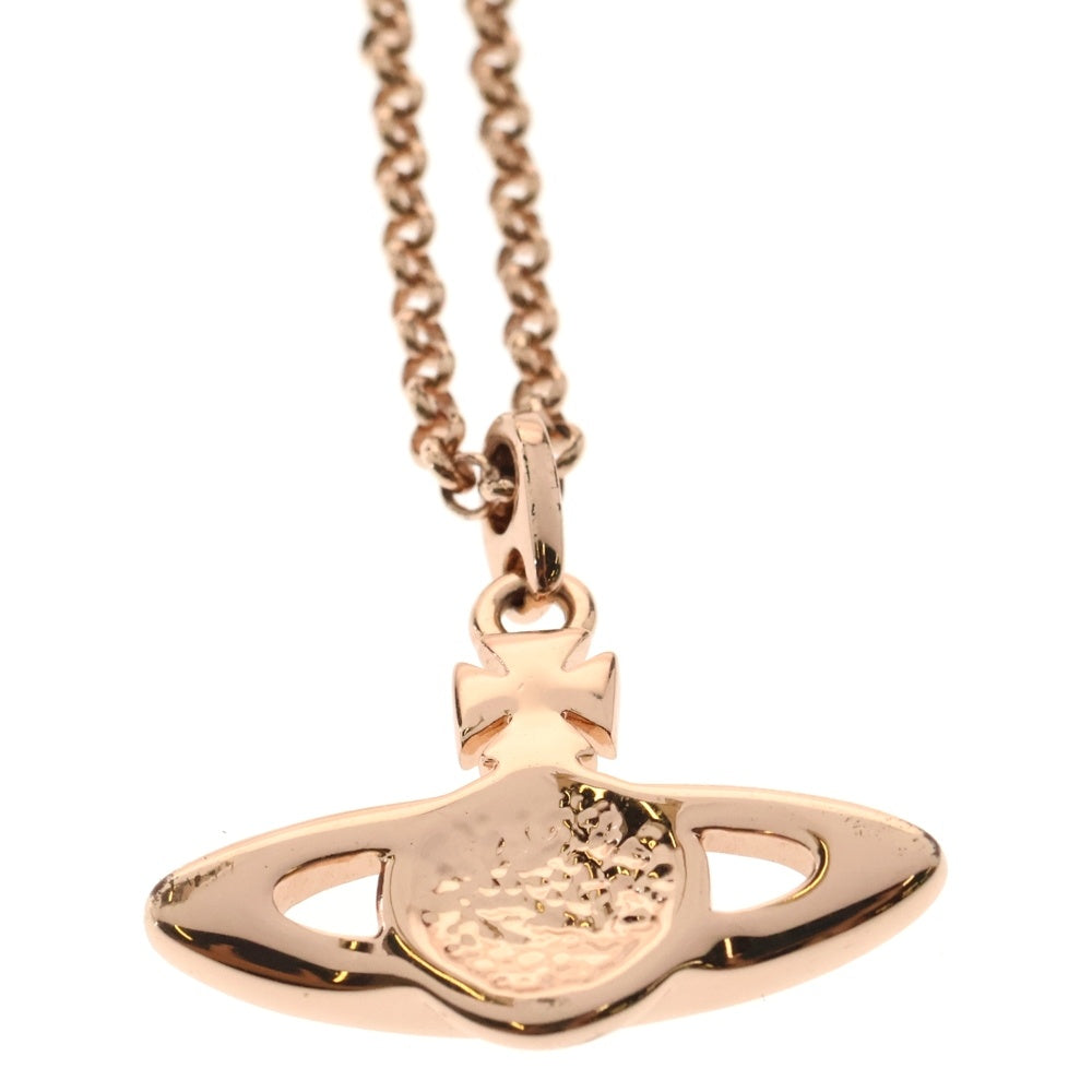 Vivienne Westwood(ヴィヴィアンウエストウッド) オーブ モチーフ ネックレス ペンダント ストーン ピンクゴールド GP