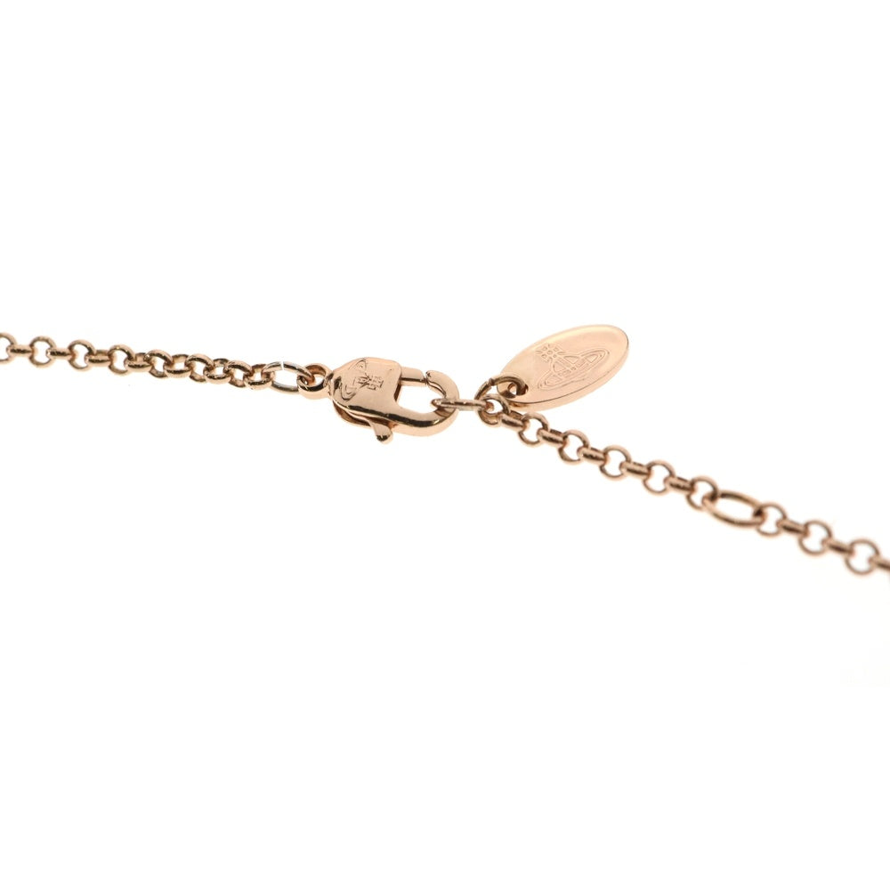 Vivienne Westwood(ヴィヴィアンウエストウッド) オーブ モチーフ ネックレス ペンダント ストーン ピンクゴールド GP